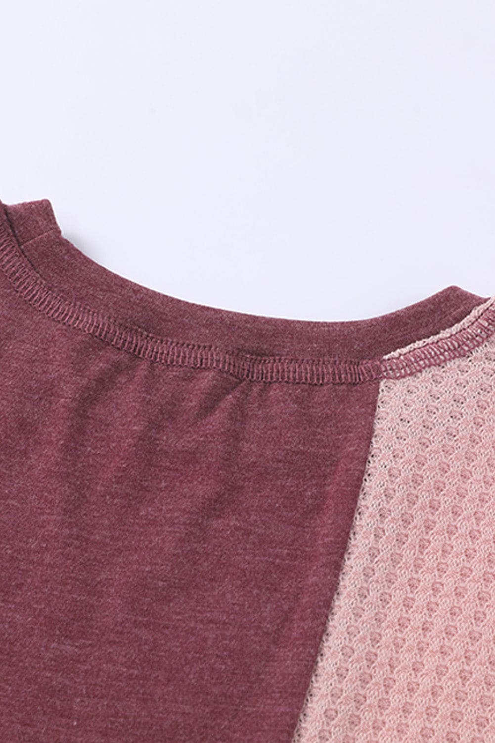 Green Girls Patchwork Short Sleeve Waffle Knit Top store1app