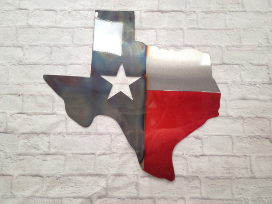 Texas Flag in Scratch and Dent Size of 18" Nashville Metal Art