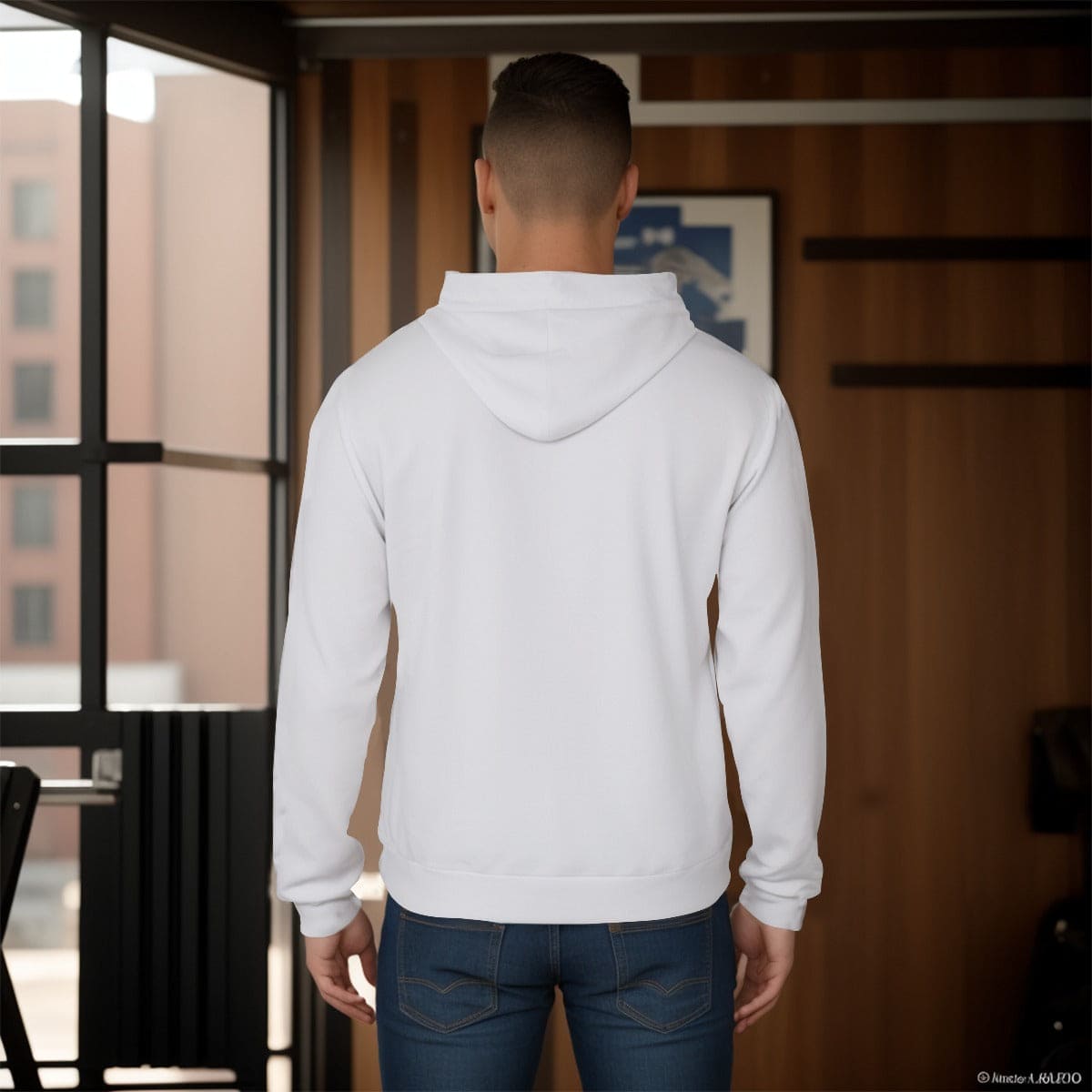 All-Over Print Men's Pullover Hoodie Yoycol